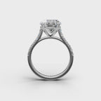 GIA 5.02ct F/SI2 Diamond Solitaire set in Platinum