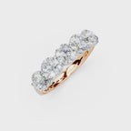 2.00ct Lab Grown 5 Stone Round Diamond Ring Platinum or 18ct Gold - The Montpellier Classic 5 Stone Ring