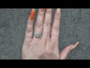 IGI 2.02ct F/SI1 LAB Diamond Halo Ring Set in Platinum