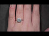 1.05ct D/VS2 LAB Diamond Halo Ring set in Platinum