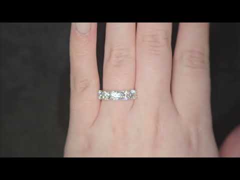 2.01ct F/VS LAB Diamond 5 Stone Ring Set In Platinum