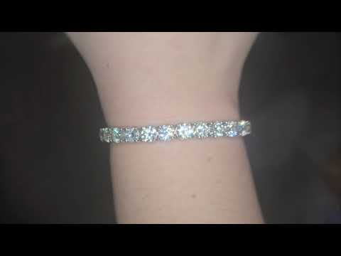 18.03ct LAB Diamond Line Bracelet Set in Platinum