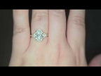 IGI 2.50ct D/VS2 Oval Cut LAB Diamond Ring with Trefoil Diamond Shoulders Set in 18ct Yellow Gold