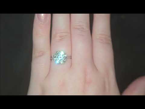 4.02ct M/SI1 Round Brilliant Cut Diamond Solitaire Set in 18ct White Gold