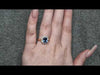 Oval Cut Sapphire & Diamond Cluster Ring Set in 18ct Gold