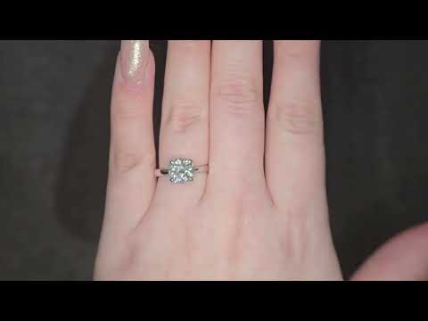 IGI 2.01ct D/VVS2 LAB Diamond Solitaire Set In Platinum
