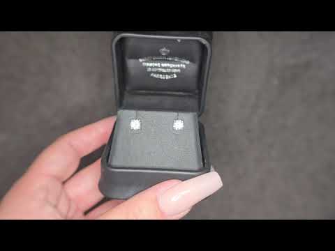 1.00ct F/VS LAB Diamond Stud Earrings Set In 9ct White Gold