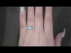 3.54ct F/VS1 Round Brilliant Cut LAB Diamond Solitaire 3 Stone Ring Set in White Gold