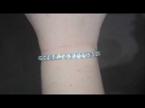 8.03ct LAB Diamond Line Bracelet Set in Platinum
