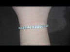 8.03ct LAB Diamond Line Bracelet Set in Platinum