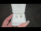 5.04ct G/VS LAB Diamond Stud Earrings Set In White Gold