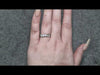 0.90ct H VS/SI 5 Stone Diamond Ring set in Platinum