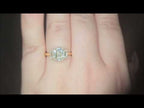 IGI 1.55ct D/VS1 Emerald Cut LAB Diamond Ring with Emerald Cut Side Stones Set in 18ct Yellow Gold