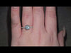 1.62ct LAB Diamond Ring with Diamond Shoulders and Hidden Halo set in 9ct White Gold
