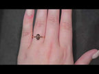 GIA 1.00ct Fancy Dark Orangy Brown Oval Cut Diamond Solitaire Set in 18ct Rose Gold