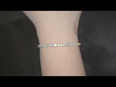 6.00ct LAB Diamond Line Bracelet Set in Yellow Gold