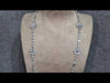 18ct White Gold Diamond Flower Necklace