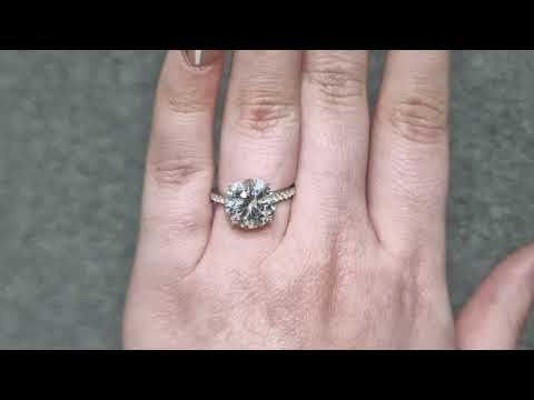 GIA 5.02ct H/VS2 Diamond Solitaire set in 18ct White Gold