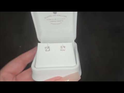 0.82ct LAB Diamond Stud Earrings Set In White Gold