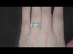 3.51ct F/VS1 Round Brilliant Cut LAB Diamond 3 Stone Ring Set in White Gold