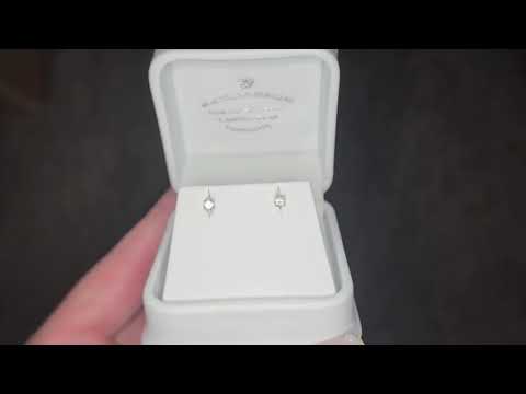 0.15ct Diamond Stud Earrings Set In 9ct White Gold