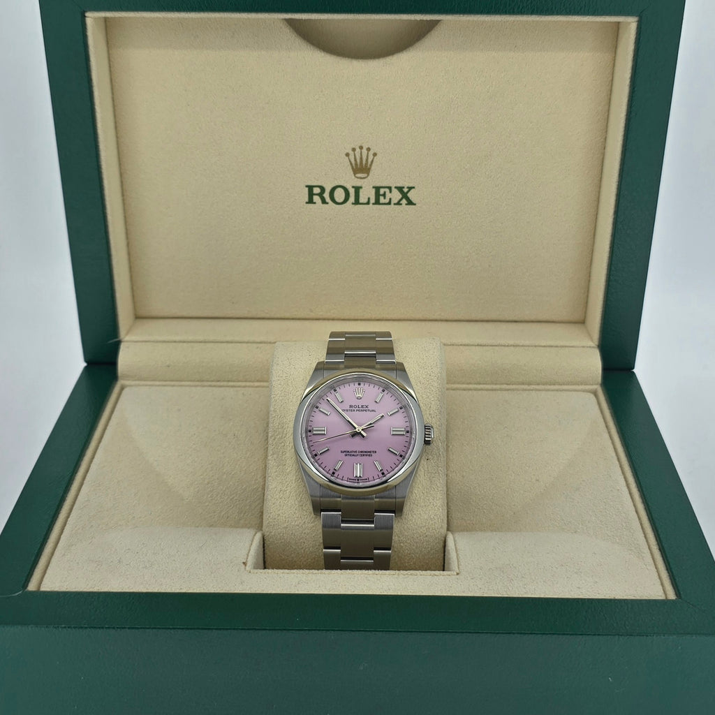 2023 Rolex Oyster Perpetual 36mm Candy Pink Dial Ref 126000