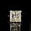 10.04ct Princess Cut Diamond Solitaire Ring