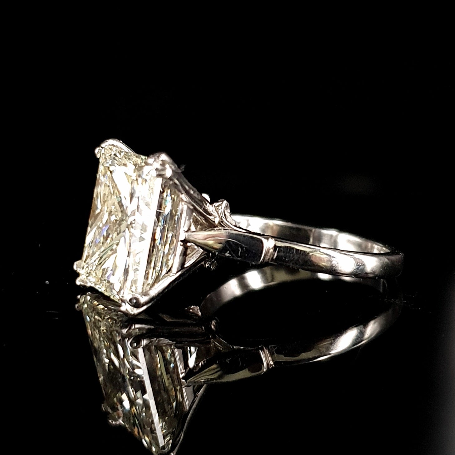 10.04ct Princess Cut Diamond Solitaire Ring