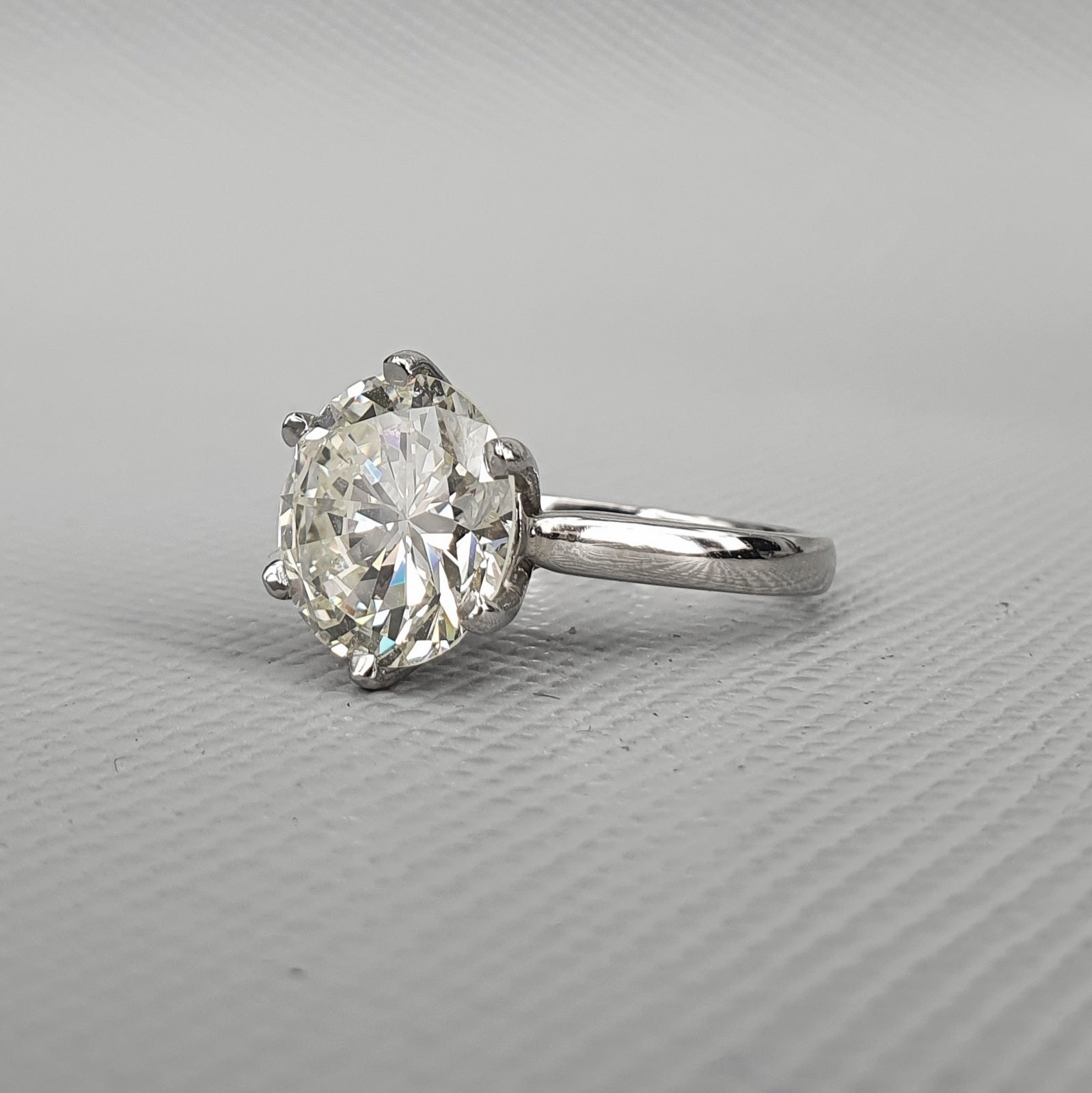 6.10ct Platinum Diamond Solitaire Ring - Montpellier Jewellers
