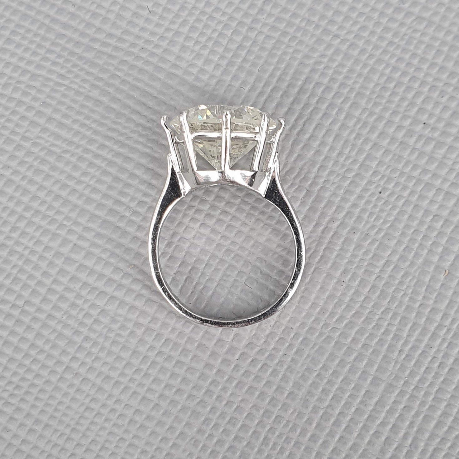 10.25ct Round Brilliant Cut Diamond Solitaire Ring