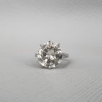 7.29ct Round Brilliant Cut Diamond Solitaire Ring