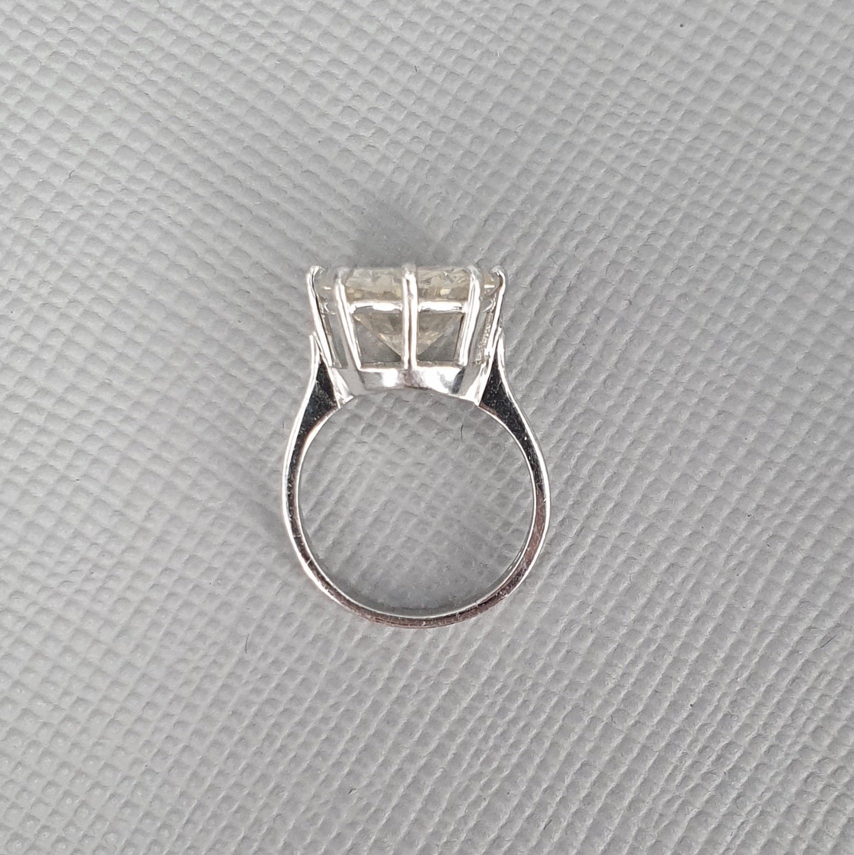 7.29ct Round Brilliant Cut Diamond Solitaire Ring
