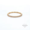 18ct Yellow Gold Micro Set Diamond Half Eternity Ring 1.55mm 0.13ct