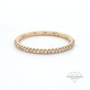 18ct Yellow Gold Micro Set Diamond Half Eternity Ring 1.55mm 0.13ct