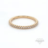 18ct Yellow Gold Micro Set Diamond Half Eternity Ring 1.90mm 0.18ct