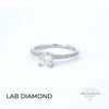 IGI 0.75ct D /VVS2 LAB Diamond Solitaire Set In Platinum with Diamond Shoulders