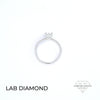 IGI 0.75ct D /VVS2 LAB Diamond Solitaire Set In Platinum with Diamond Shoulders