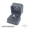 IGI 1.00ct F /VS2 LAB Diamond Solitaire Halo Set In Platinum