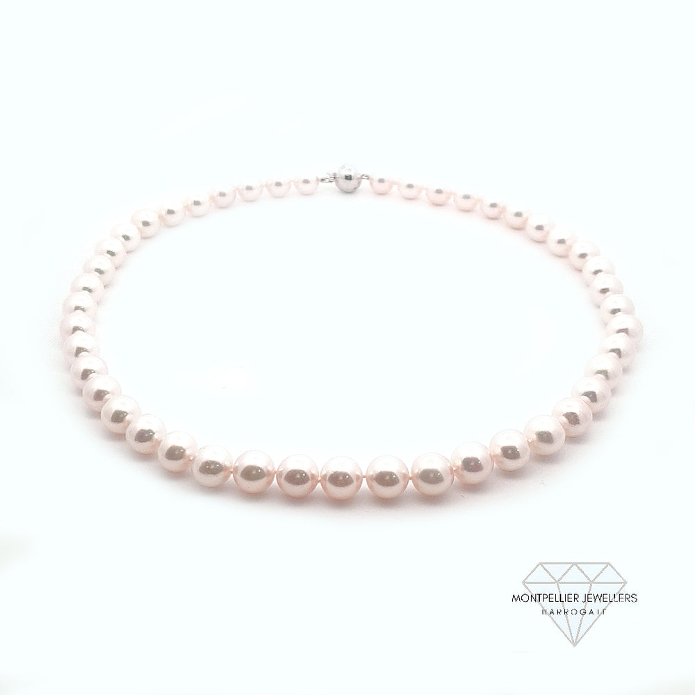 Akoya Pearl Necklace 9.0-9.5mm AA+ Quality