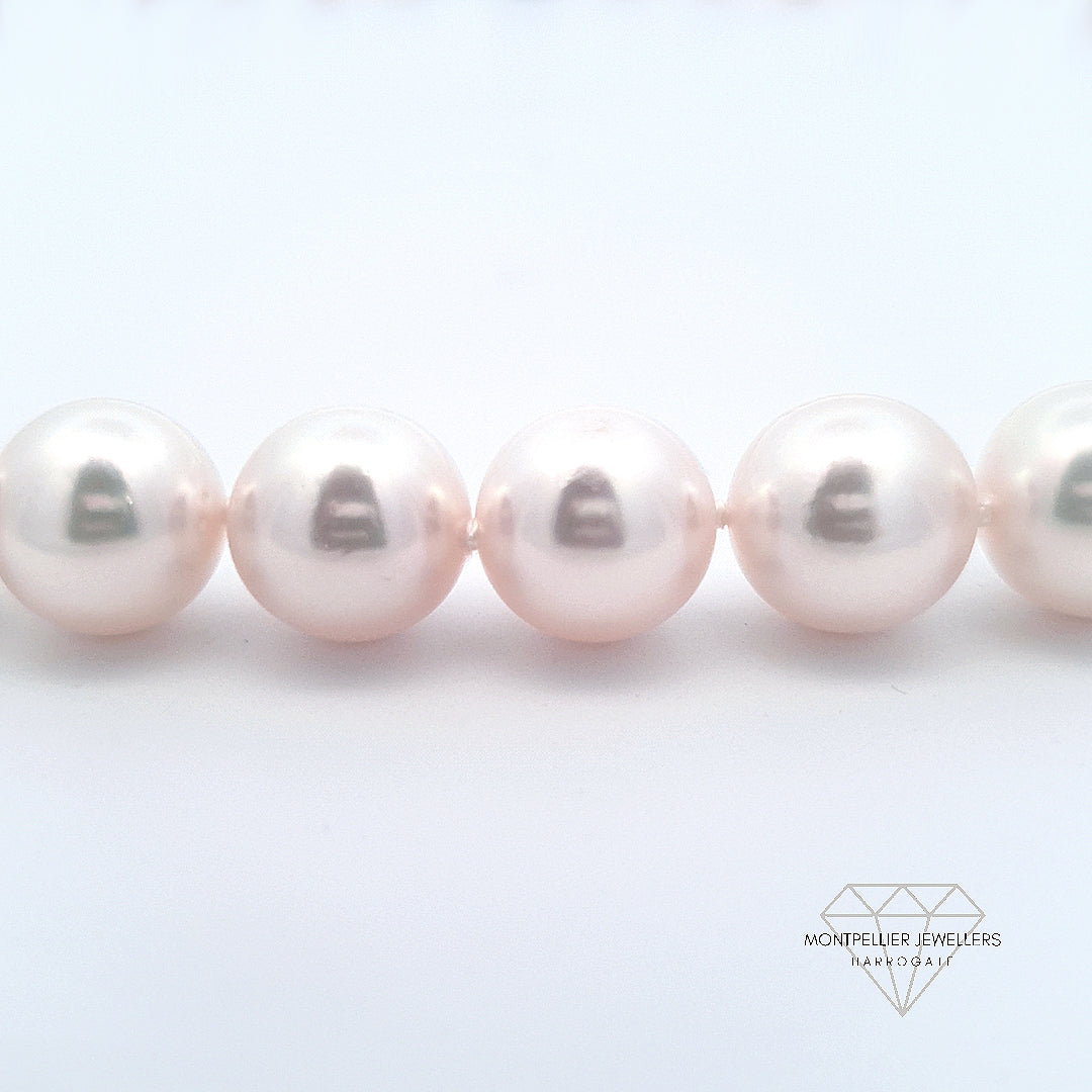Akoya Pearl Necklace 9.0-9.5mm AA+ Quality