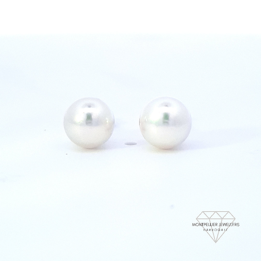 Classic Pearl Stud Earrings AAA Quality Akoya Pearls 6.0mm - 6.5mm