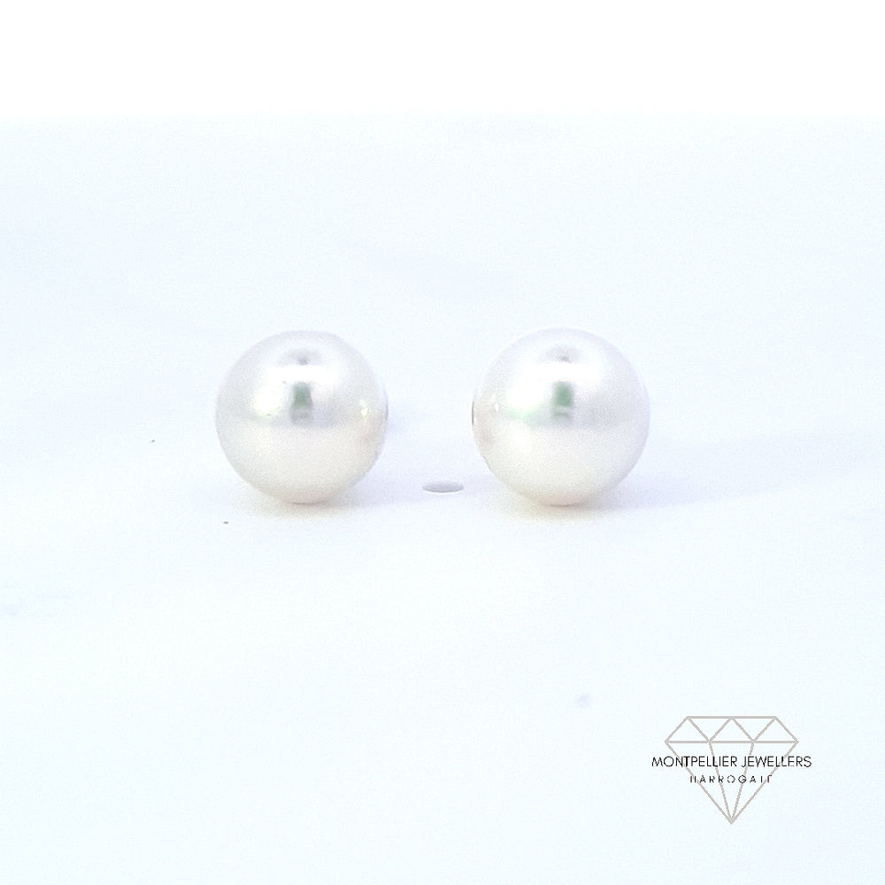 Classic Pearl Stud Earrings AAA Quality Akoya Pearls 6.0mm - 6.5mm