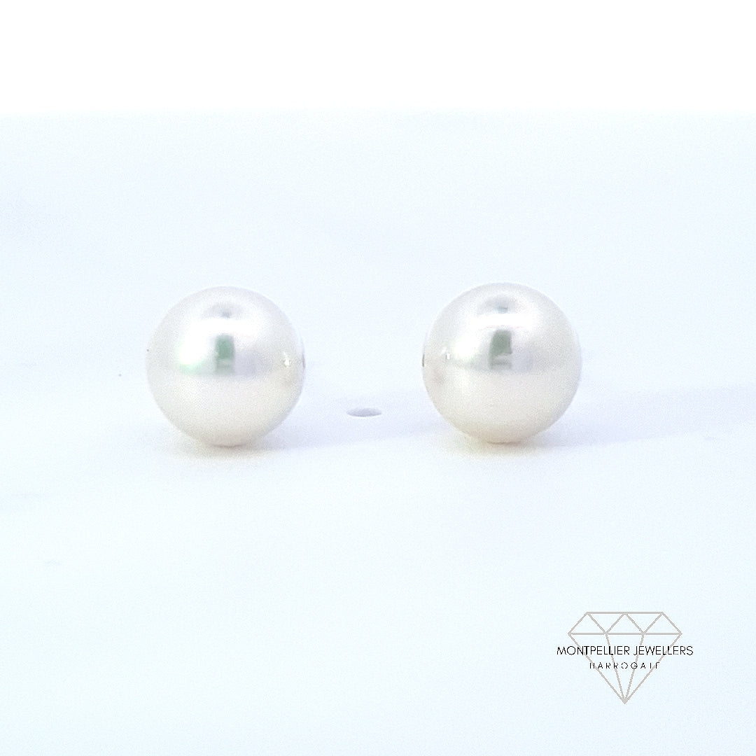 Classic Pearl Stud Earrings AAA Quality Akoya Pearls 6.5mm - 7.0mm
