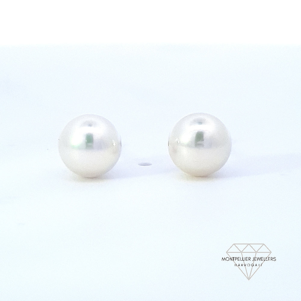 Classic Pearl Stud Earrings AAA Quality Akoya Pearls 6.5mm - 7.0mm