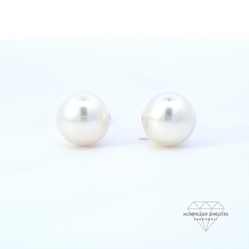 Classic Pearl Stud Earrings AAA Quality Akoya Pearls 7.0mm - 7.5mm
