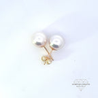 Classic Pearl Stud Earrings AAA Quality Akoya Pearls 9.0mm - 9.5mm