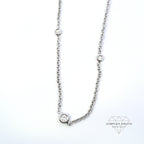 18ct White Gold Diamond Necklace