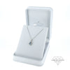 Aquamarine and Diamond Pear Shaped Pendant Set in 18ct White Gold