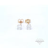 0.80ct J/VS Diamond Stud Earrings Set In 18ct Gold