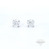 0.80ct J/VS Diamond Stud Earrings Set In 18ct Gold